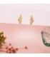 Pendientes Meraki Oro 18K Thunder - pendientes de mujer de oro, pendientes con piedras