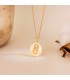 Medalla Fray Leopoldo Oro 18K Bisel 18mm