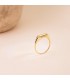 Anillo Sello Arc Oro 18K - anillo personalizado - sello de mujer - anillos de oro corazón
