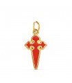 Kreuz Anhänger Gold 18K 16732