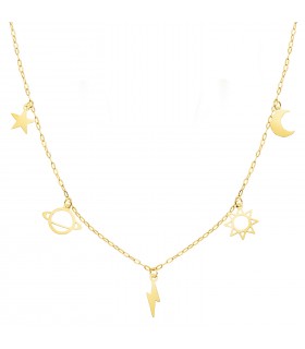 Gargantilla de oro 18K Planet - collares de mujer - joyería mujer