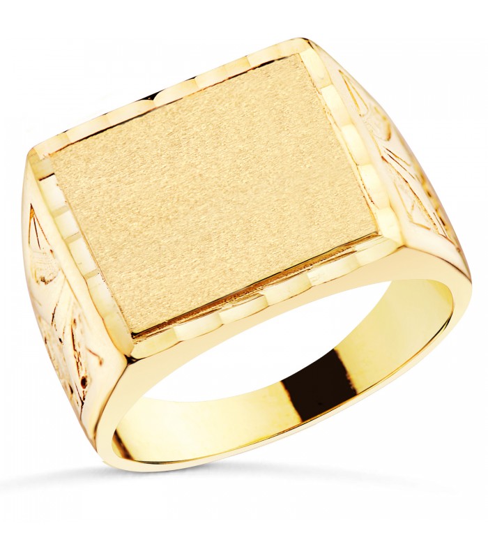 Sello hombre Oro 18K Nael macizo - anillos de oro para hombre - joyería online
