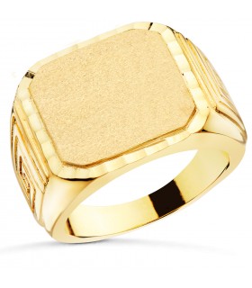 Anello chevalier uomo oro 18kt Mattia massiccio
