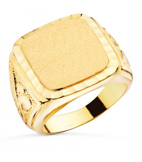 Sello hombre Oro 18K Teo macizo - anillos de oro para hombre - joyería online