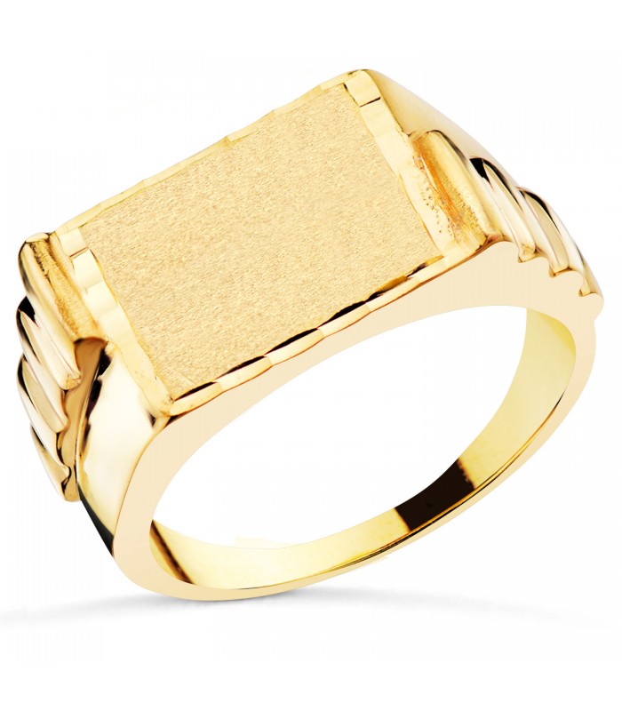 Sello hombre Oro 18K Asier macizo - anillos de oro para hombre - joyería online