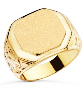 Sello hombre Oro 18K Jonas macizo - Joyas para hombre, anillos hombres