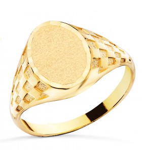 Sello hombre Oro 18K Vincent macizo - Joyas para hombre, anillos hombres
