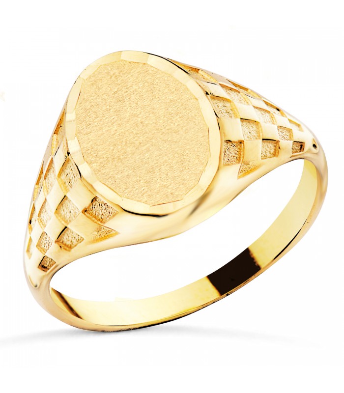 Sello hombre Oro 18K Vincent macizo - Joyas para hombre, anillos hombres
