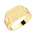 Chevalière en or homme Fleur de Lis 18K