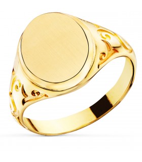 Sello hombre Oro 18K Luc macizo - Joyas para hombre, anillos hombres