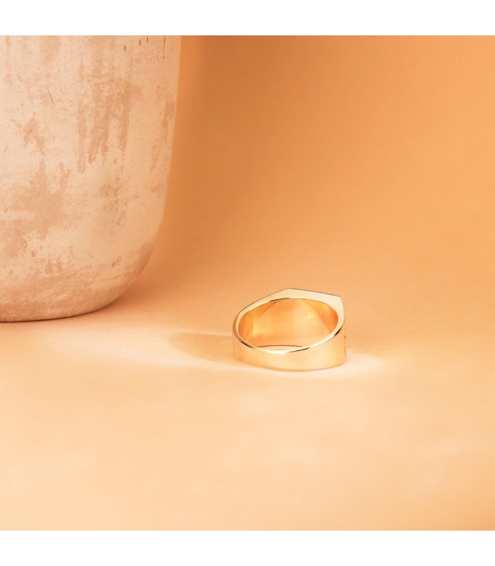 Chevalière en or homme Fleur de Lis 18K