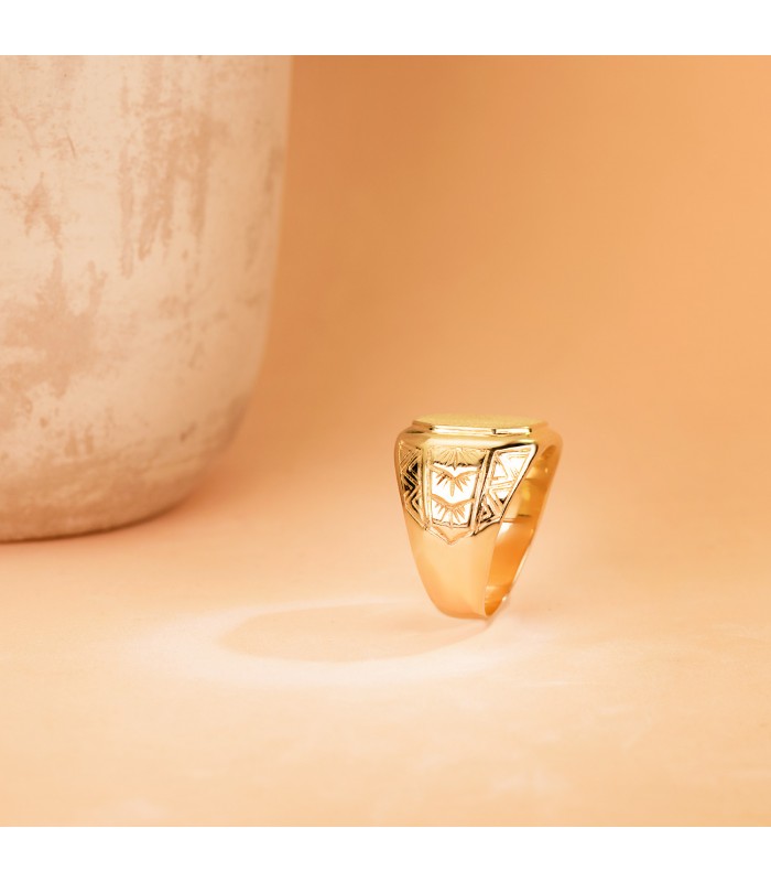 Chevalière homme Or 18K Jonas massif