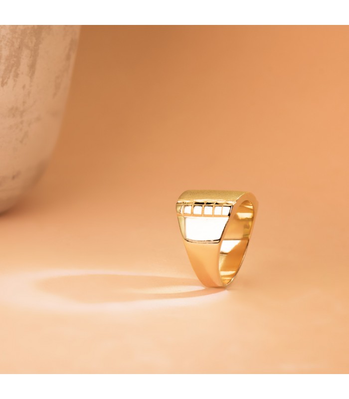 Sello hombre Oro 18K Jairo macizo - Joyas para hombre, comprar en joyería online