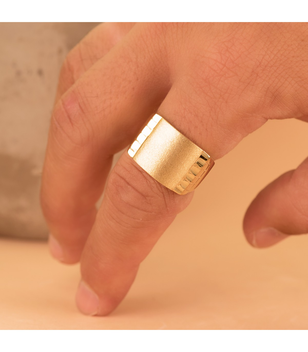 Chevalière homme Or 18K Jairo massif