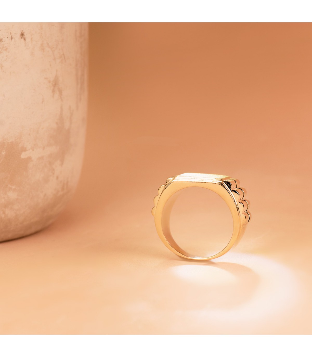 Chevalière homme Or 18K Eloi massif
