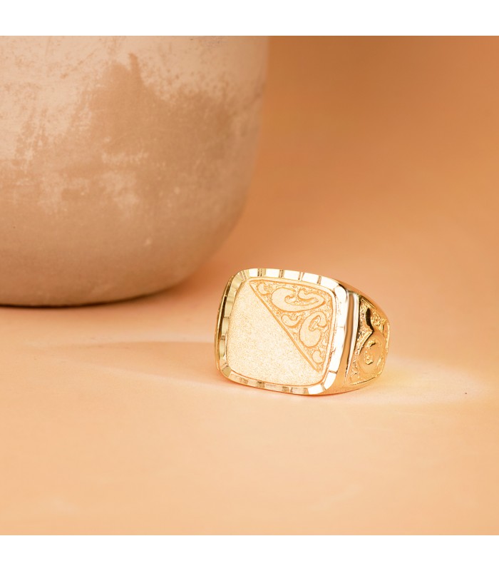 sello de oro macizo