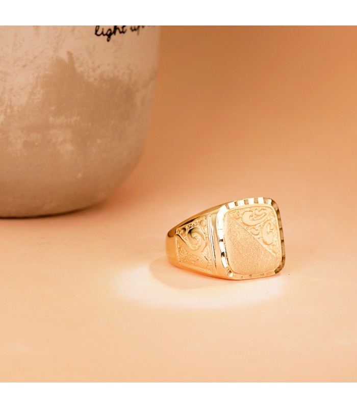 sello de oro macizo