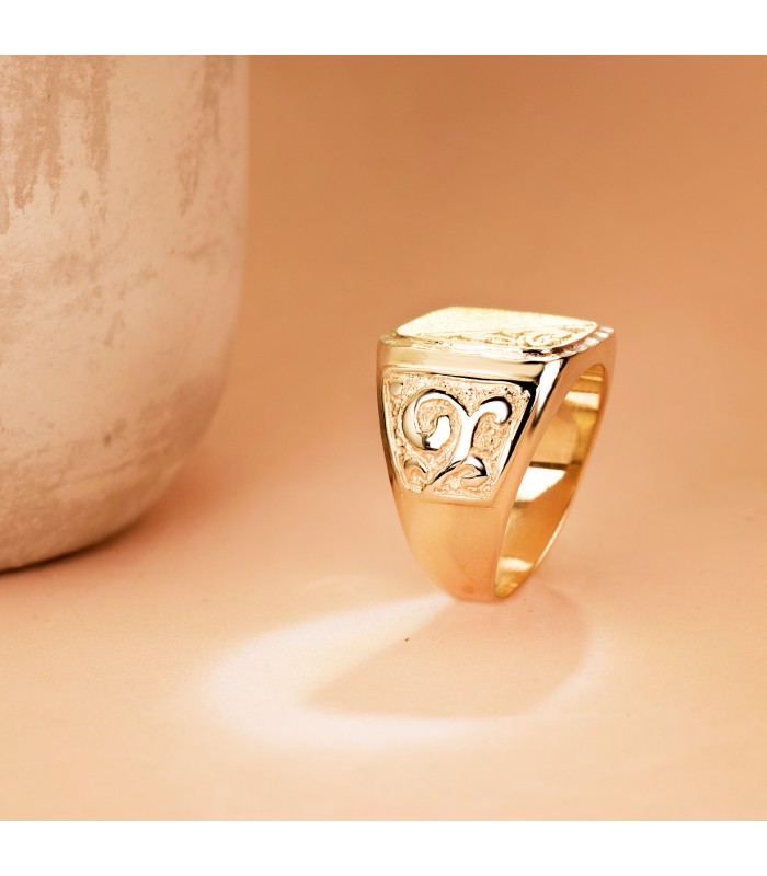 sello de oro macizo