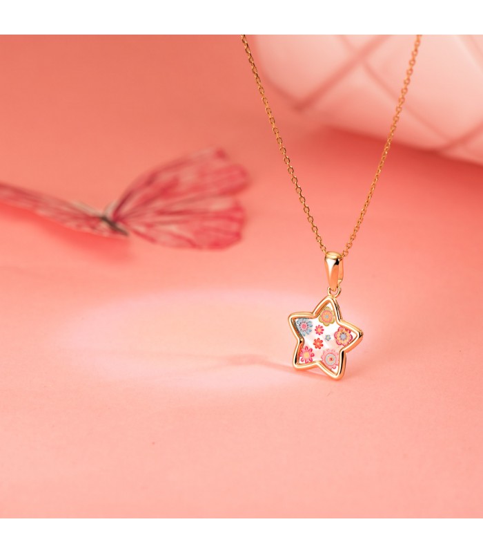 Colgante Niña Aloha Oro 18K Estrella 12mm juego joyeria infantil