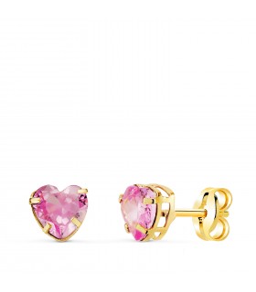 Boucles d'oreilles Or Jaune 750 Saphir 3mm Ref. 47241 Boucles d'oreilles Or Jaune 750 Saphir 3mm Ref. 47241