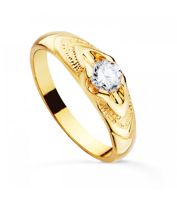 Solitaire Garçon Communion Or Jaune 18K | bijoux communion