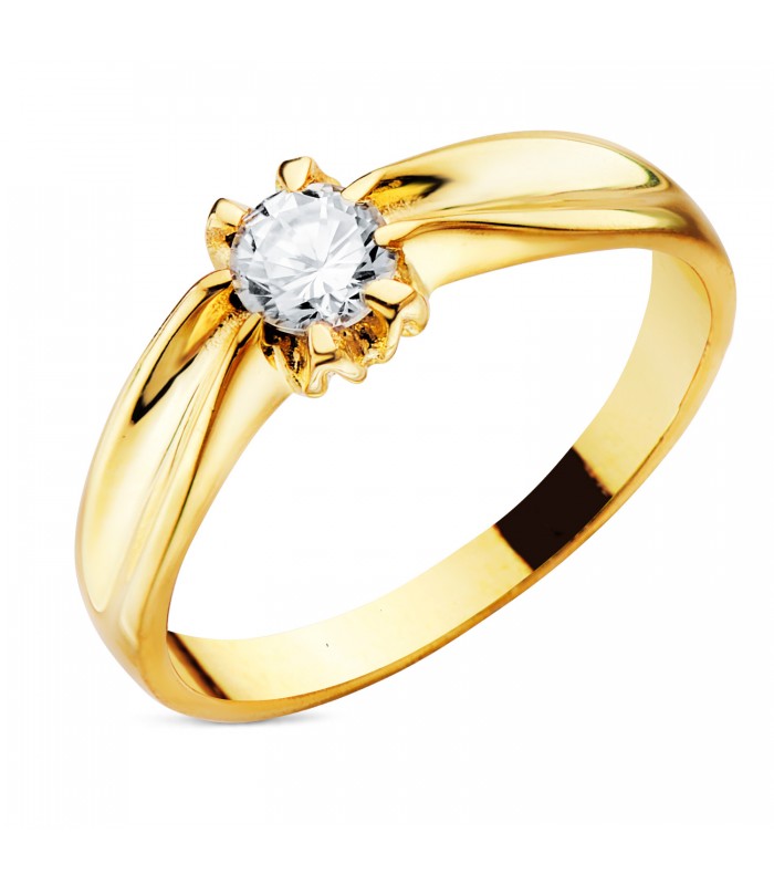 Solitario hombre Clément Amarillo Oro 18K | joyería hombre