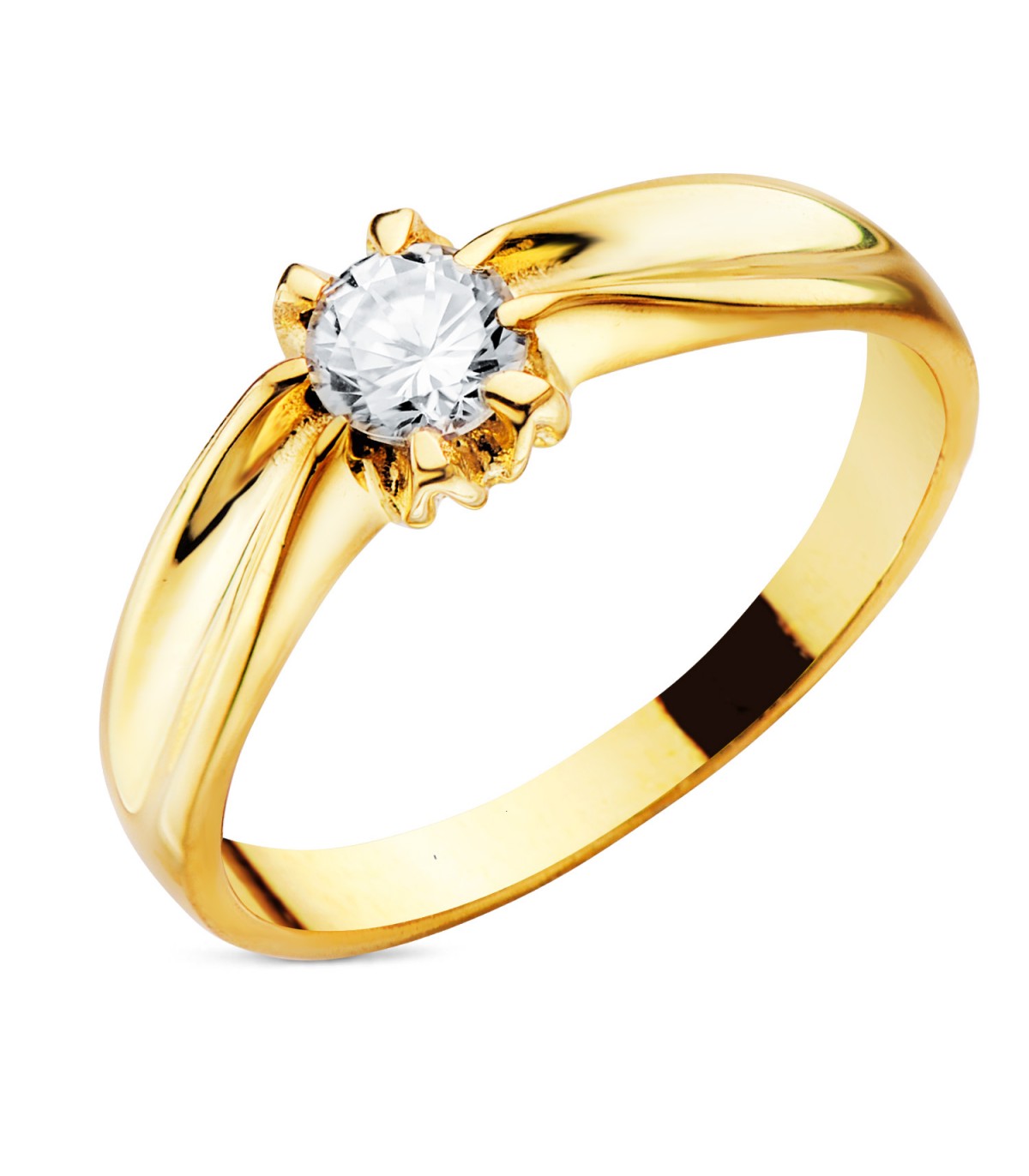 Solitario hombre Clément Amarillo Oro 18K | joyería hombre