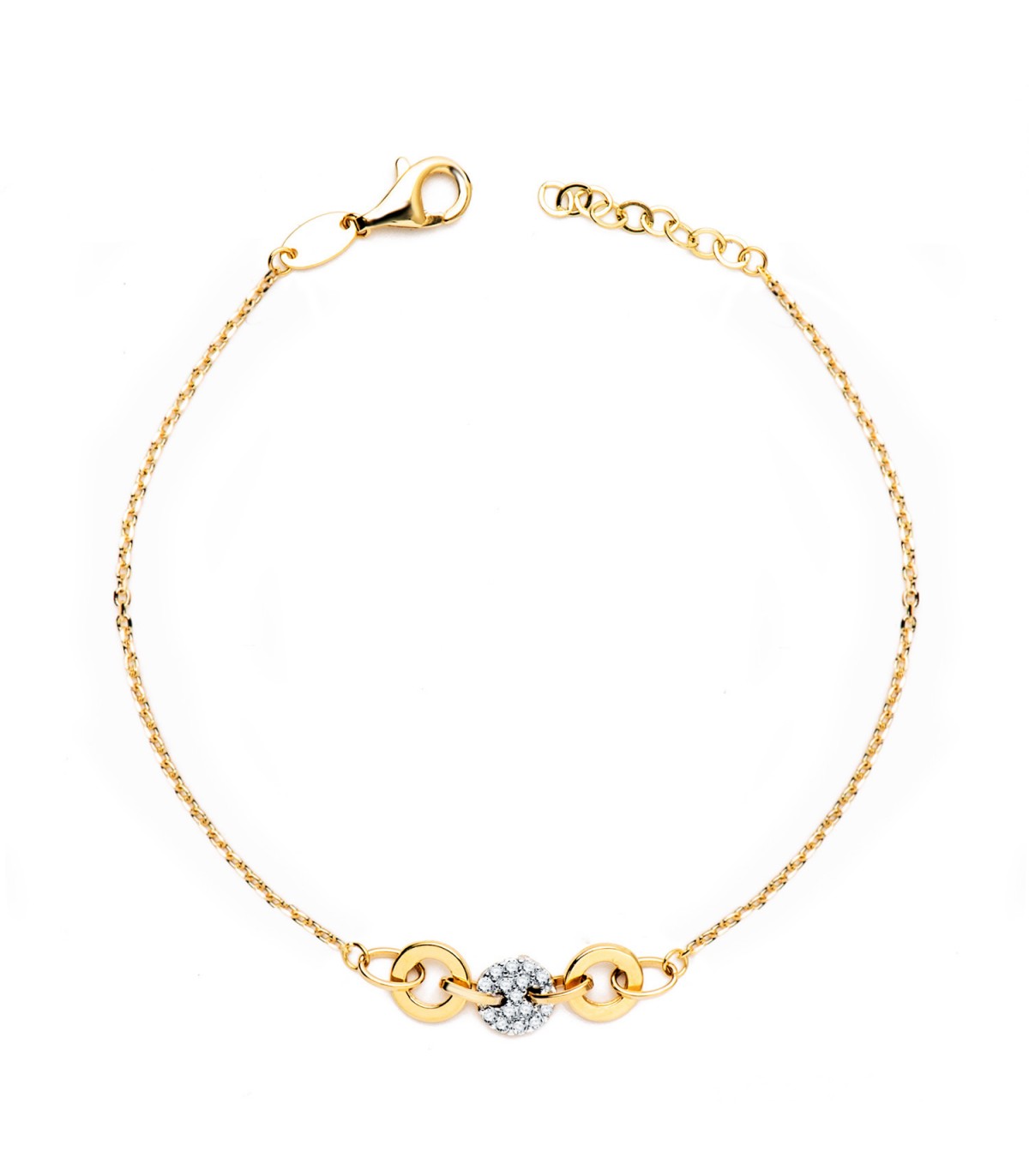 Pulsera Mujer Luxor Oro Bicolor 18K - Pulseras para mujer de Alda Joyeros, joyería online.