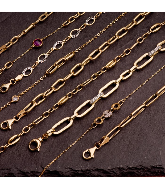 Bracelet Femme Luxor Or Bicolore 18K