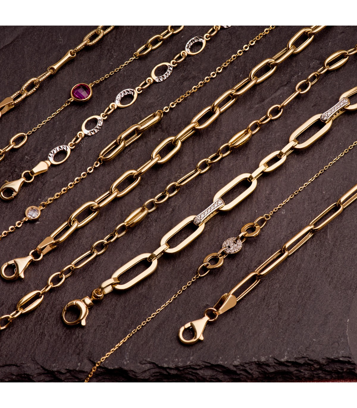 Pulseras de oro para mujeres, modelo Luxor. Alda Joyeros, joyería online.