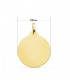 Parte posteriore della Medaglia San Cristoforo oro 18Kt 22mm rigata