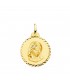 Medalla Dulce Virgen María Oro 18K 20mm Talla - medallas de oro vírgenes