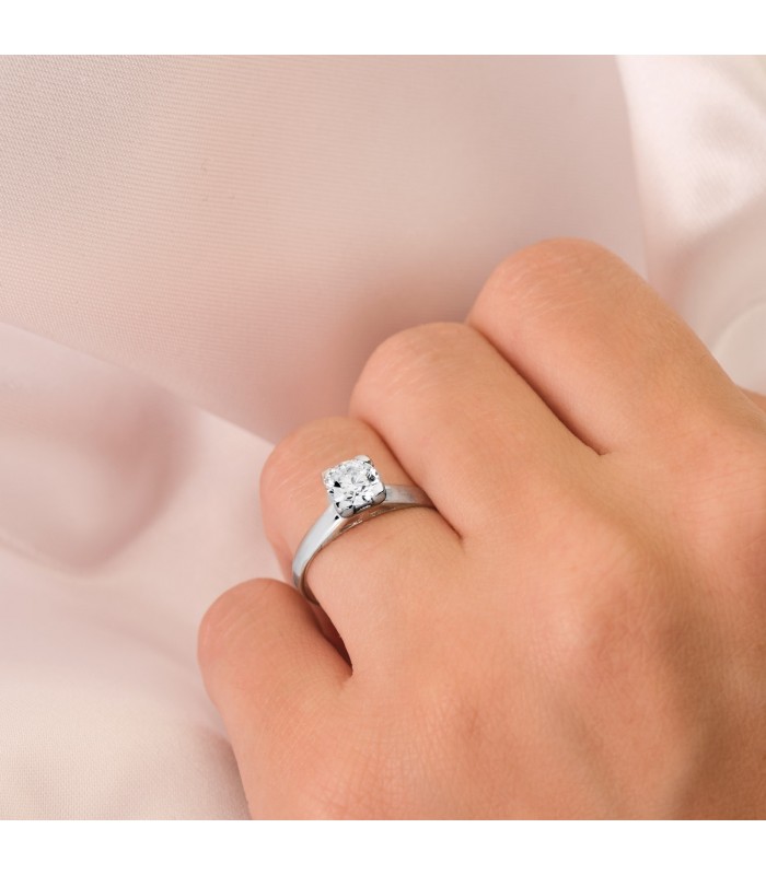 Solitaire blanc Adaggio 18 Carats