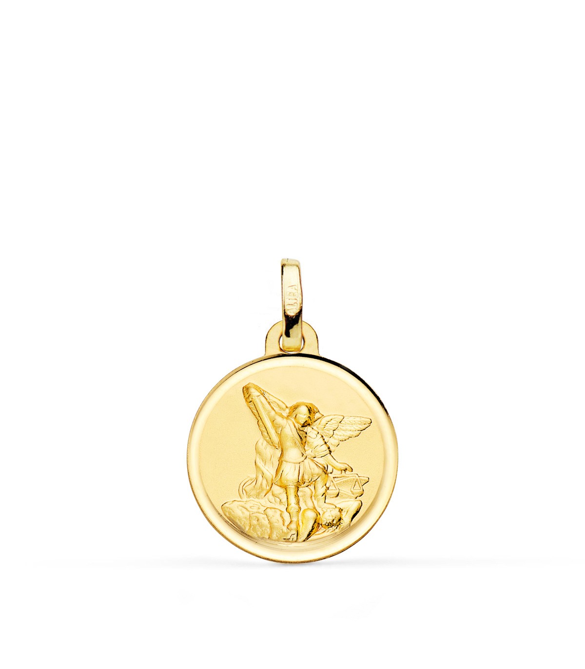 Médaille Saint Michel Or 18K Bisel 16mm