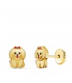 Orecchini Cane da bambina oro 18kt 6 mm