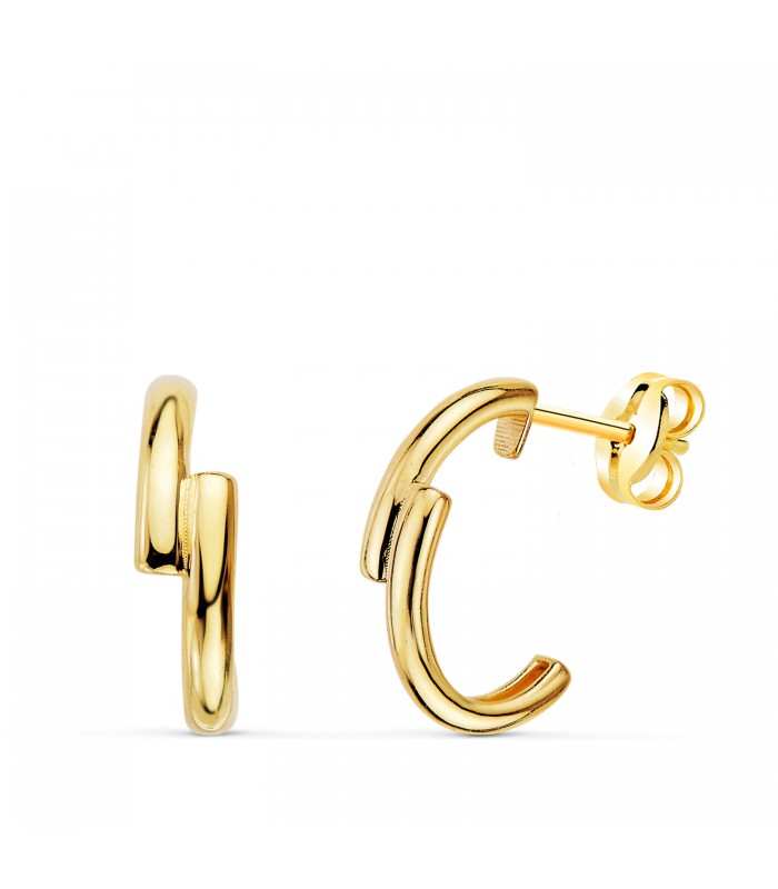 Pendientes Aros Eloise Oro 18 Kilates - Aros mujer pequeños y abiertos.