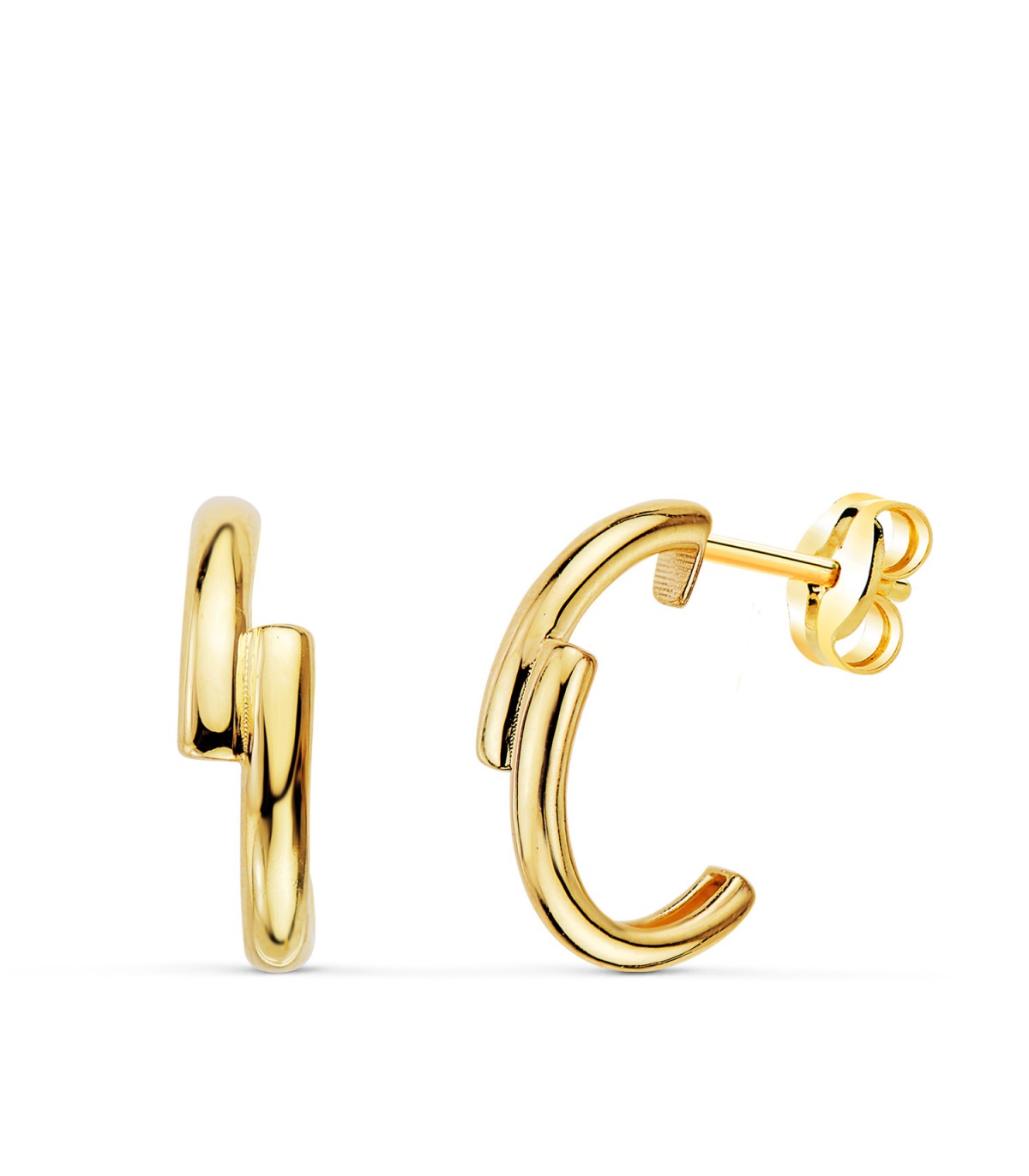 Pendientes Aros Eloise Oro 18 Kilates - Aros mujer pequeños y abiertos.