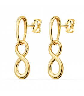 Orecchini pendenti da donna Infinito Oro 18K - orecchini in oro da donna - gioielli in oro online