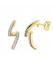 Orecchini da donna Dennise oro bianco e giallo 18kt