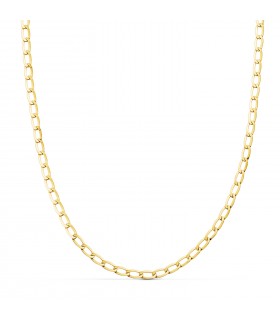 Chaîne Bilbao Plate 3.5 mm Or 18K 60 cm - Chaîne homme, chaînes grosses en or