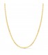 Collana da donna a maglia lingottino e lavorazione diamantata in Oro giallo 2mm 40cm