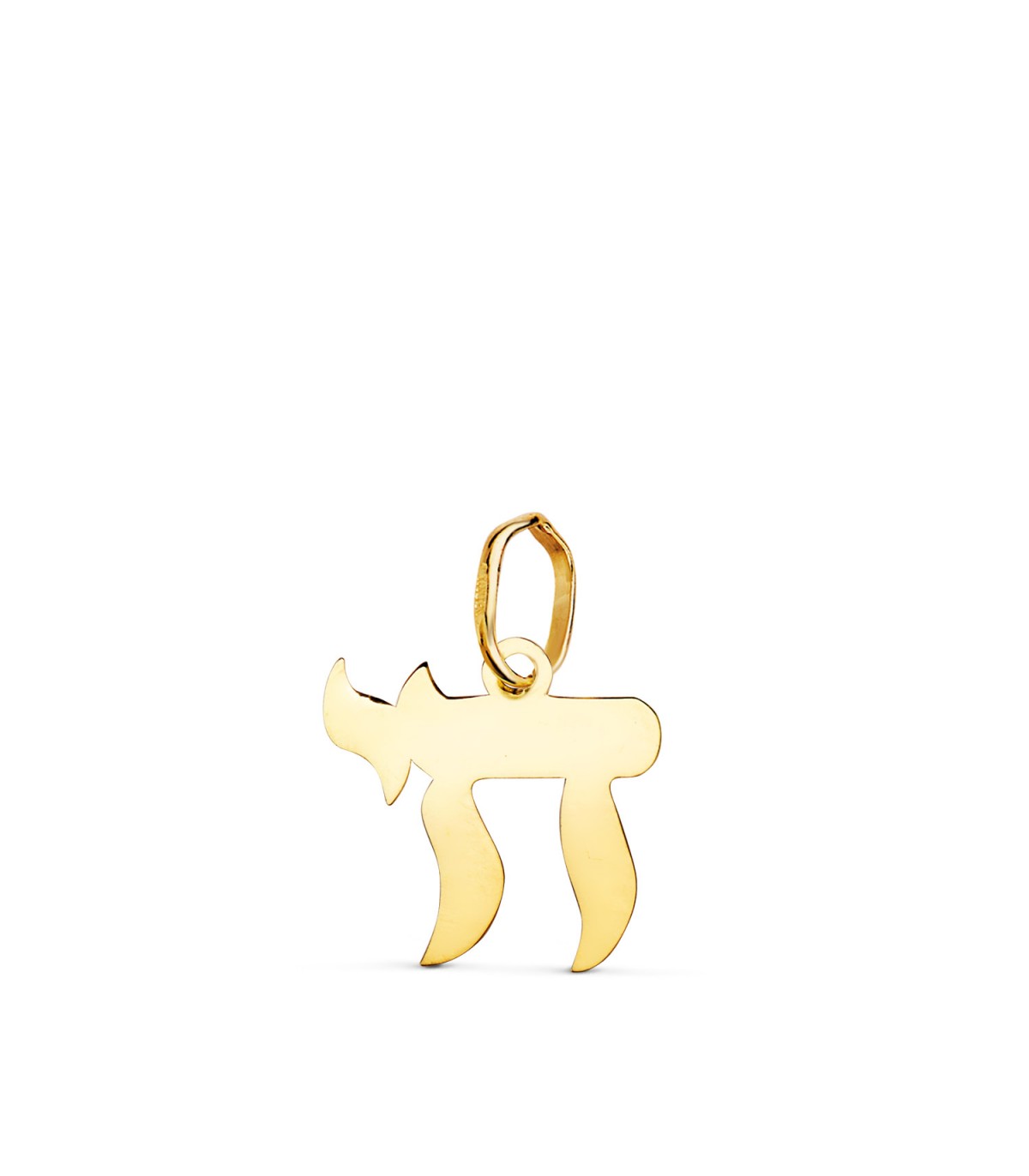 Colgante Símbolo de la vida Jai Oro 18K 12mm - símbolos judíos - colgantes de oro