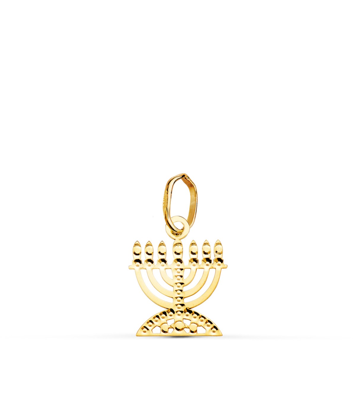 Colgante Menorah Oro 18K 12mm Alda
