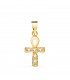Colgante Cruz Egipcia Oro 18K 14mm. Símbolos egipcios, cruz de la vida.