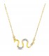 Collier Serpent 2Ors 18K 45 cm