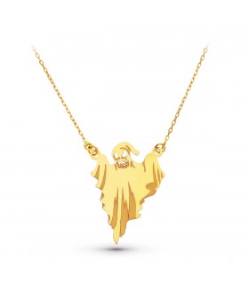 Collar Fantasma Oro Amarillo 18K 45 cm - Gargantillas de mujer, colgante - Joyas halloween