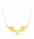Collar Murciélago Oro Amarillo 18K 45 cm - Gargantillas de mujer, colgante - Joyas halloween