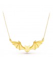 Collar Murciélago Oro Amarillo 18K 45 cm