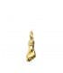 Higa Colgante mano oro 18K 13mm - Puño de oro: Amuletos de suerte y protección, colgante contra el mal de ojo.
