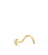 Piercing Nariz Luna Oro 18K Circonitas - Piercings de la nariz de tipo nostril